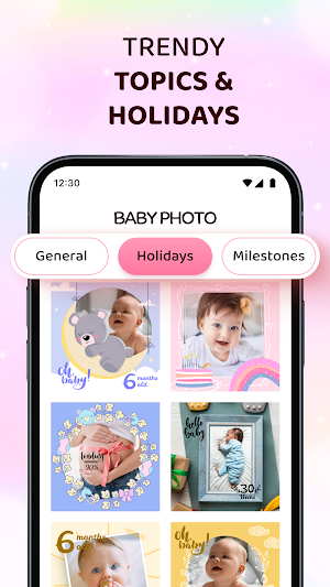 Baby Photo: Newborn Milestones Screenshot 2