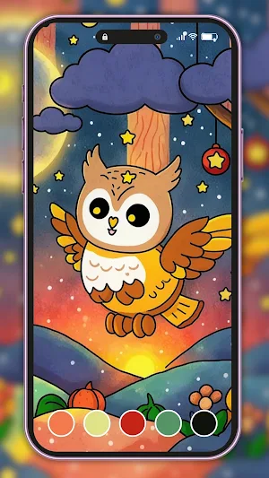 Owl Coloring for Adults Screenshot 3