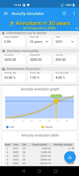 Annuity Simulator Screenshot 0
