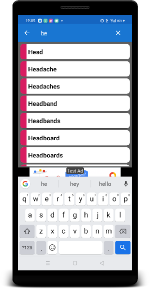 English To Hindi and Kannada Screenshot 1