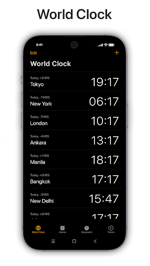 Simple Alarm World Clock Screenshot 1