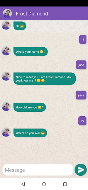 Frost Diamond Fake Video Call - Frost Diamond Chat Screenshot 3