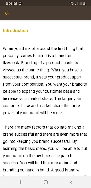 Branding Course Screenshot 2