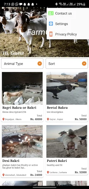 FarmGoat :Buy Sheeps and Goats Screenshot 2