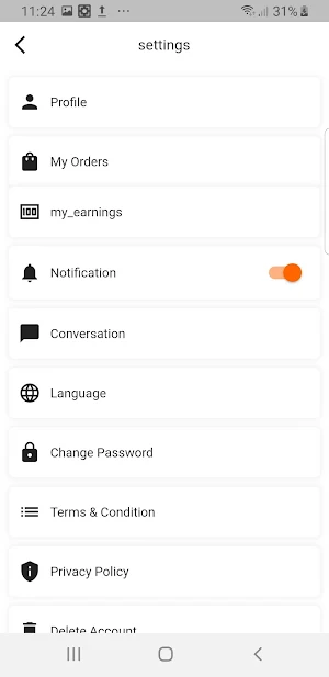 1Moment Delivery Screenshot 1