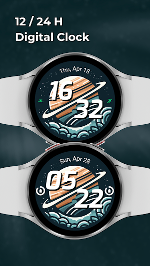 EXD038: Galaxy Art Watch Face Screenshot 1