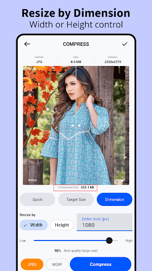 Photo Compress & Resize Screenshot 1