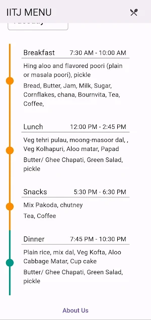 IITJ MENU Screenshot 2