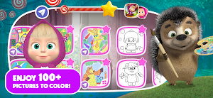 Masha and the Bear Coloring Screenshot 1