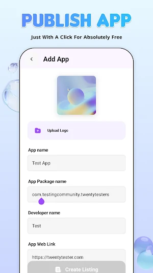 20 Testers Community -Test App Screenshot 1