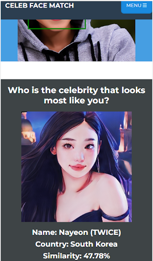 Celeb Face Match Screenshot 3
