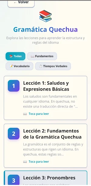 +Quechua: Quechua Boliviano Screenshot 1