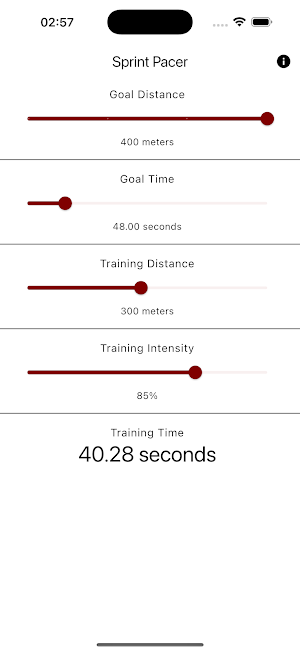 Sprint Pacer Screenshot 3