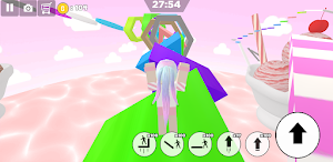 Ice cream obby parkour girl Screenshot 3