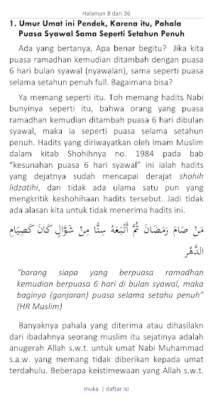 Harus Diketahui Puasa Syawal Screenshot 2