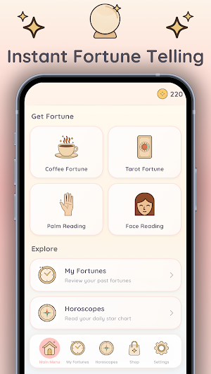 Three Realms - Coffee, Tarot Screenshot 0