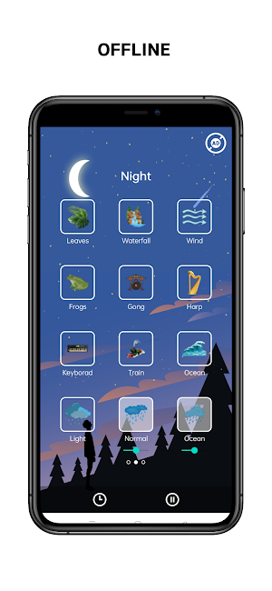 Relax Night Sleeping Sounds Screenshot 1