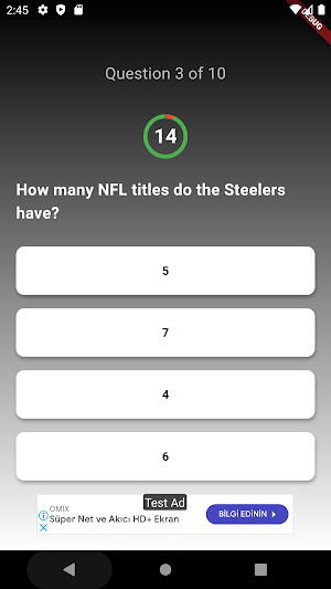 Ultimate NFL Trivia Quiz Screenshot 3