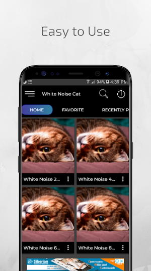 White Noise Cat Purring Screenshot 1