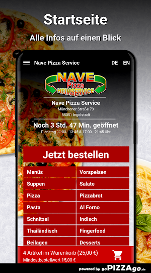 Nave Pizza Service Ingolstadt Screenshot 1