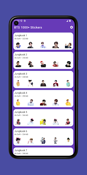 BTS 1000+ Stickers Screenshot 0