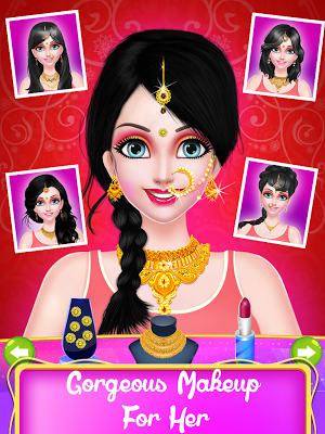 Indian Girl Makeover - Wedding Girl Fashion Salon Screenshot 3
