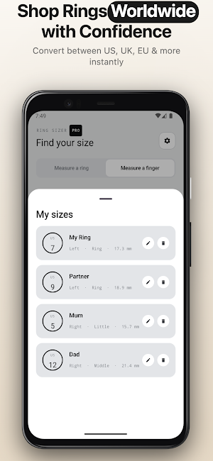 Ring Sizer: Find Your Size Screenshot 3