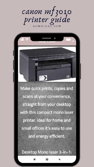 Canon mf3010 printer guide Screenshot 3