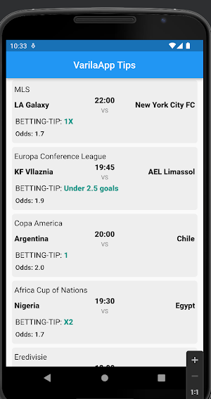 VarilaApp Screenshot 1