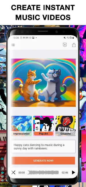 AI Music Video Generator MAIVE Screenshot 1