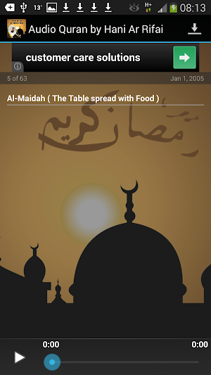 Audio Quran by Hani Ar Rifai Screenshot 1