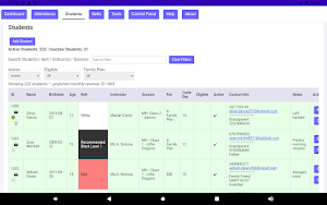 Martial Arts Belt Test Tracker Screenshot 3