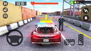Police Car Parking Real Car Screenshot 1