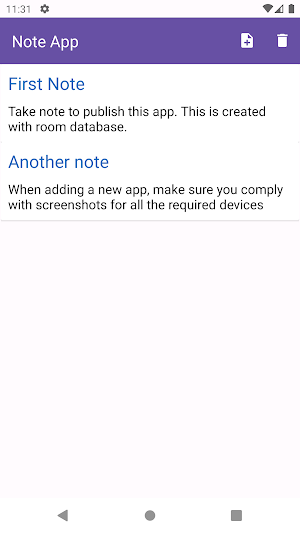 Note App Screenshot 1