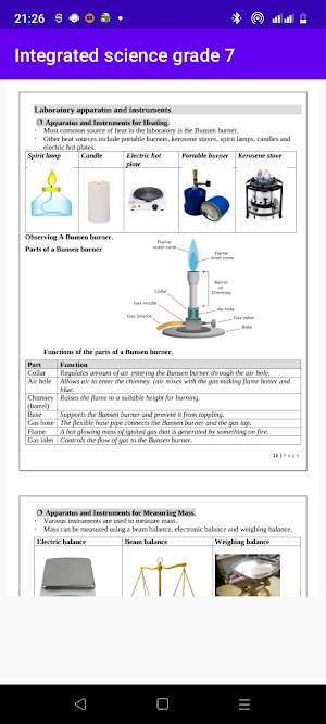 Integrated science grade 7 Screenshot 2