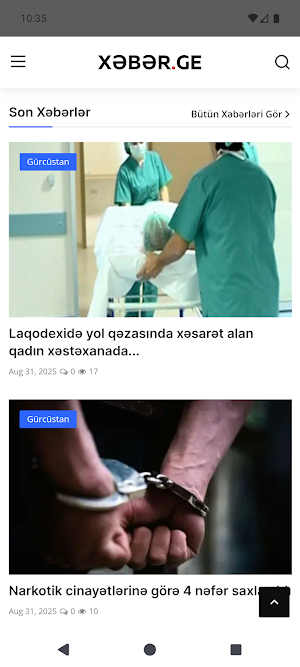 Xeber.Ge Screenshot 1