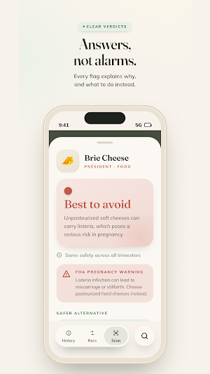 Oli: Pregnancy Safety Scanner Screenshot 1