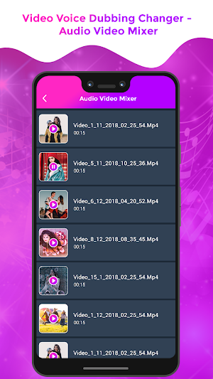 Video Voice Dubbing Changer - Audio Video Mixer Screenshot 0