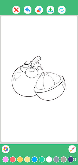 Fruits and Vegetables Coloring Screenshot 0
