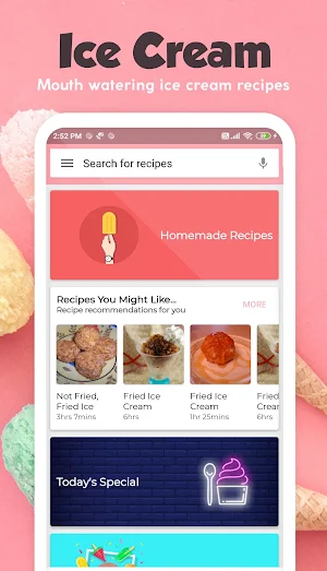 Ice Cream Recipes Screenshot 0