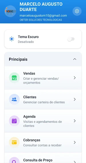 NossoERP Força de Vendas Screenshot 1