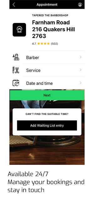Tapered The Barbershop Screenshot 2
