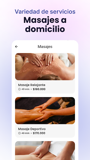 Mimat - Masajes a domicilio Screenshot 1
