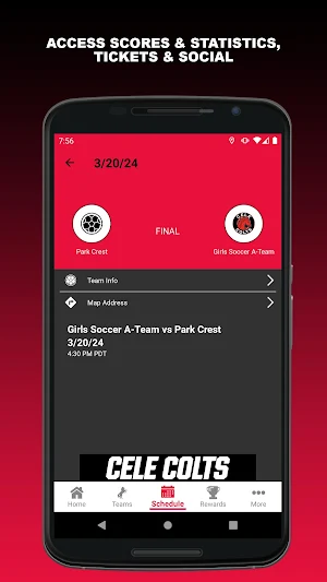 Cele Middle School Athletics Screenshot 2