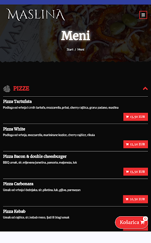 Pizzeria Maslina Screenshot 2