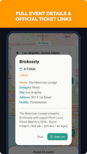 ReMap: Event & Concert Map Screenshot 2