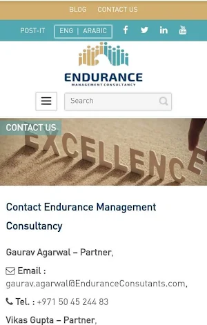 Endurance Consultant Services Screenshot 2