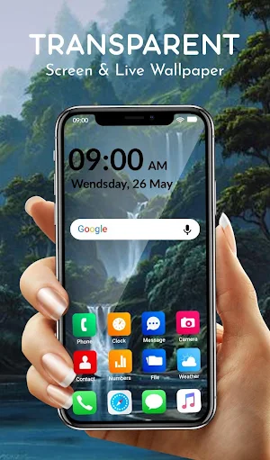 Transparent Screen & Live Wallpaper Screenshot 1