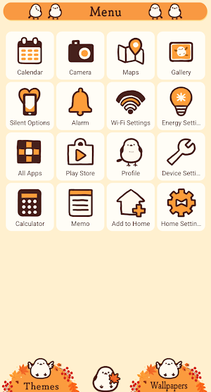 Long-Tailed Tit Theme +HOME Screenshot 1