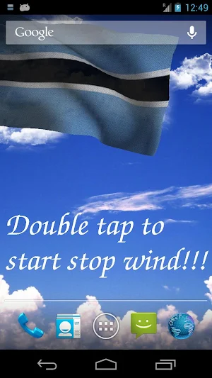 Botswana Flag Screenshot 0